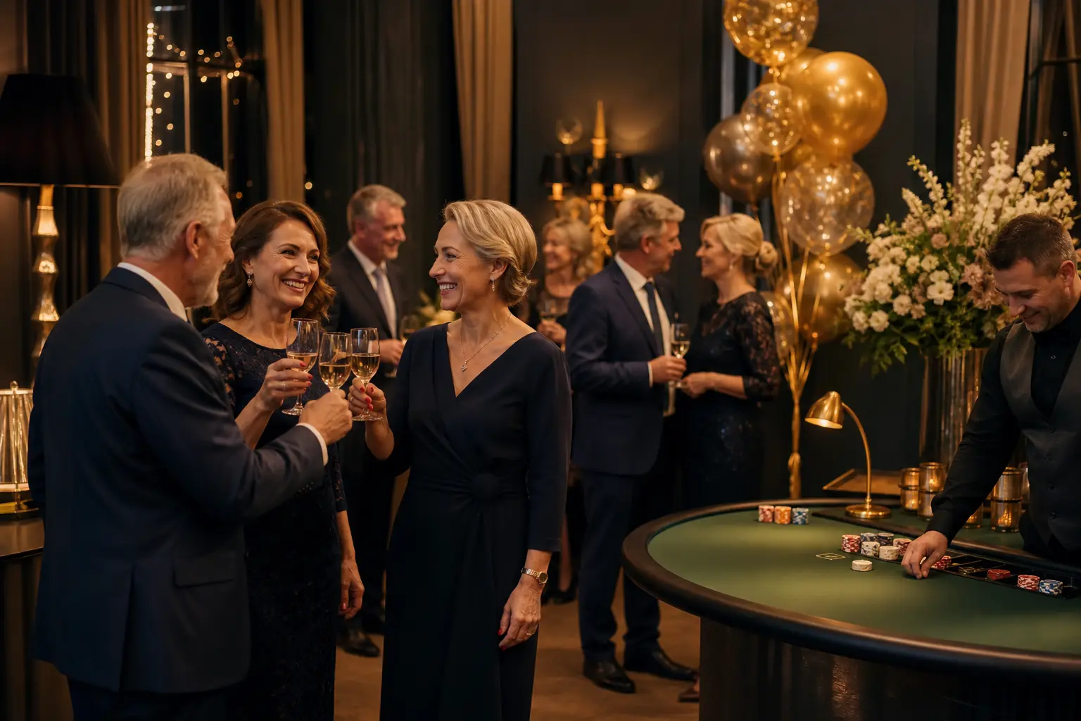 Eleganckie przyjęcie jubileuszowe w kameralnej przestrzeni